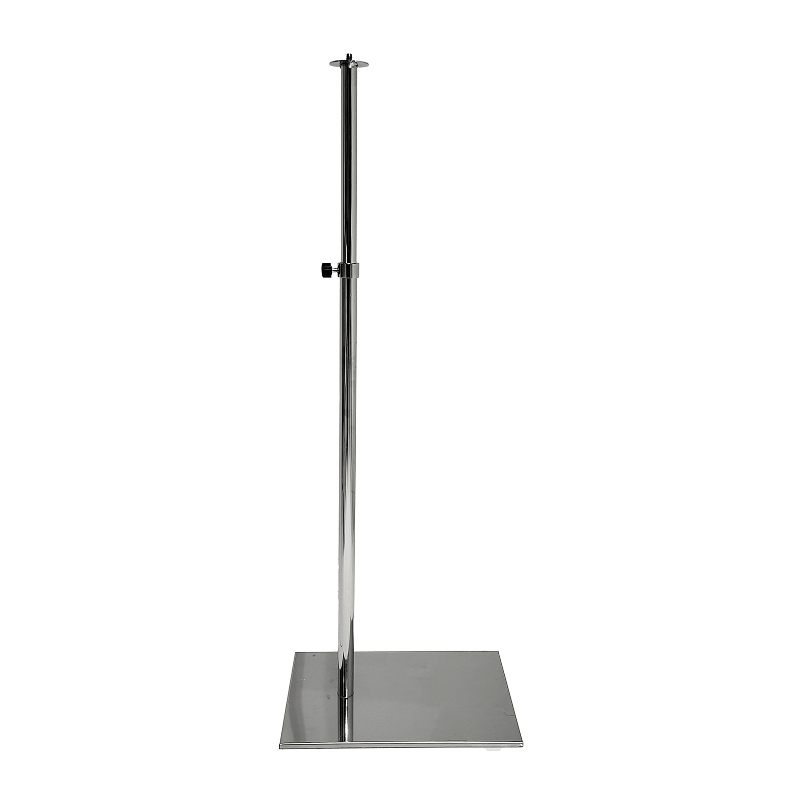 Metal stand for torso, chrome, with leg supports - 0 Metal stand for torso, chrome, with leg supports - 0