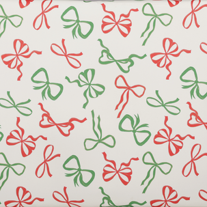 Geschenkpapier Schleifen rot / grün, 50cm / 50 m