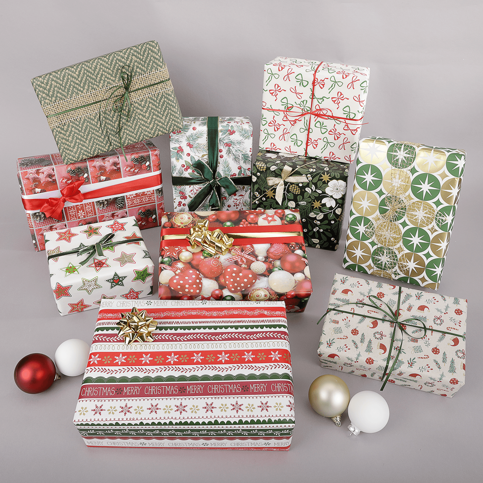 Geschenkpapier Christrose 50 cm, 50 m - 2 Geschenkpapier Christrose 50 cm, 50 m - 2
