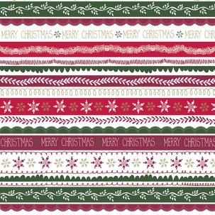 "Merry Christmas" Red/Green Gift Wrap, 50 cm, 50 m