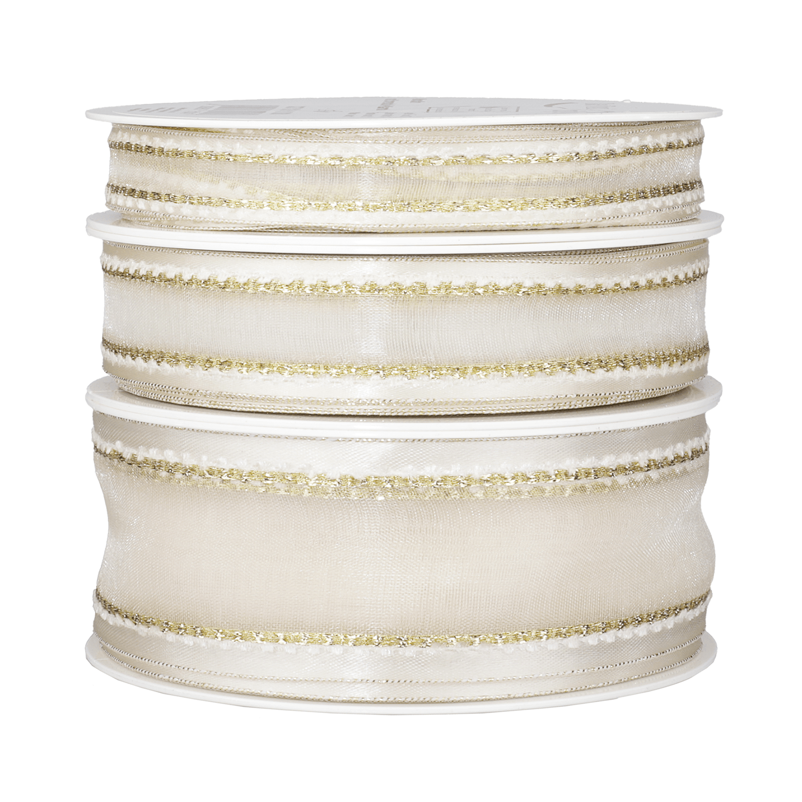 Chiffonband "Goldkante" 15 mm, 20 m - 2 Chiffonband "Goldkante" 15 mm, 20 m - 2