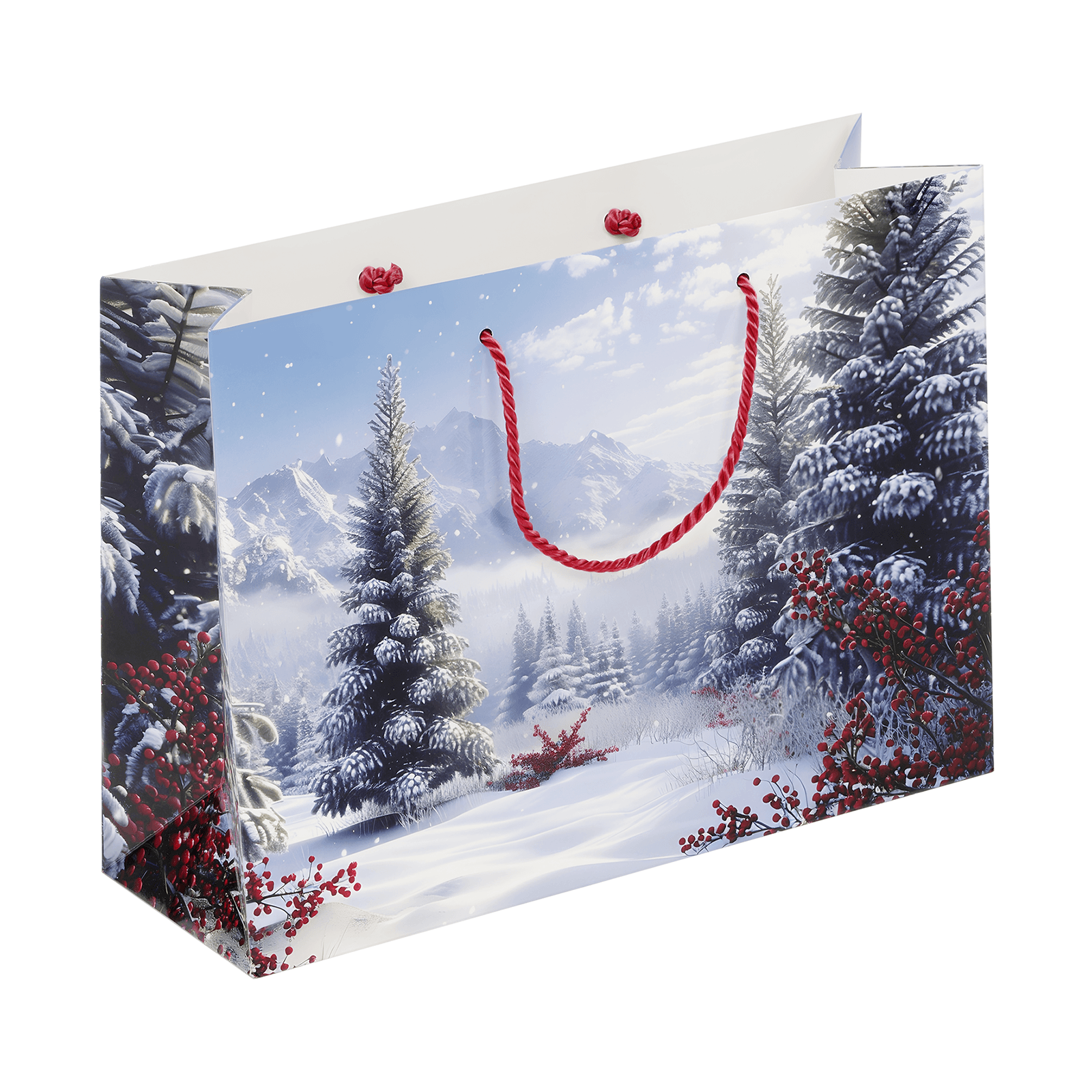 "Winter Motif" Gift Bag, 36 x 26 cm - 1 "Winter Motif" Gift Bag, 36 x 26 cm - 1