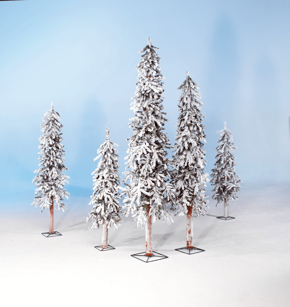Snowy Artificial Alpine Fir Tree 180 cm - 3