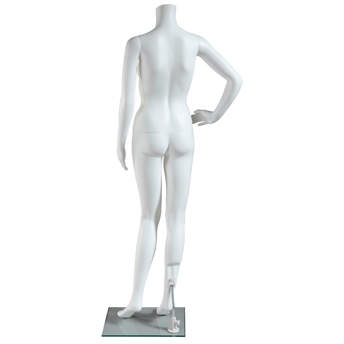 Maniquí mujer sin cabeza de pie blanco - 2