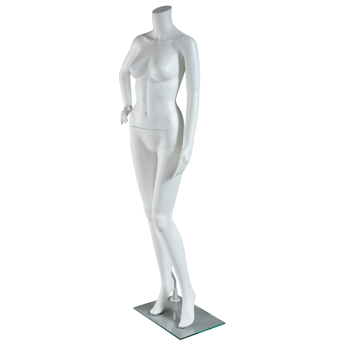 Maniquí mujer sin cabeza de pie blanco - 4