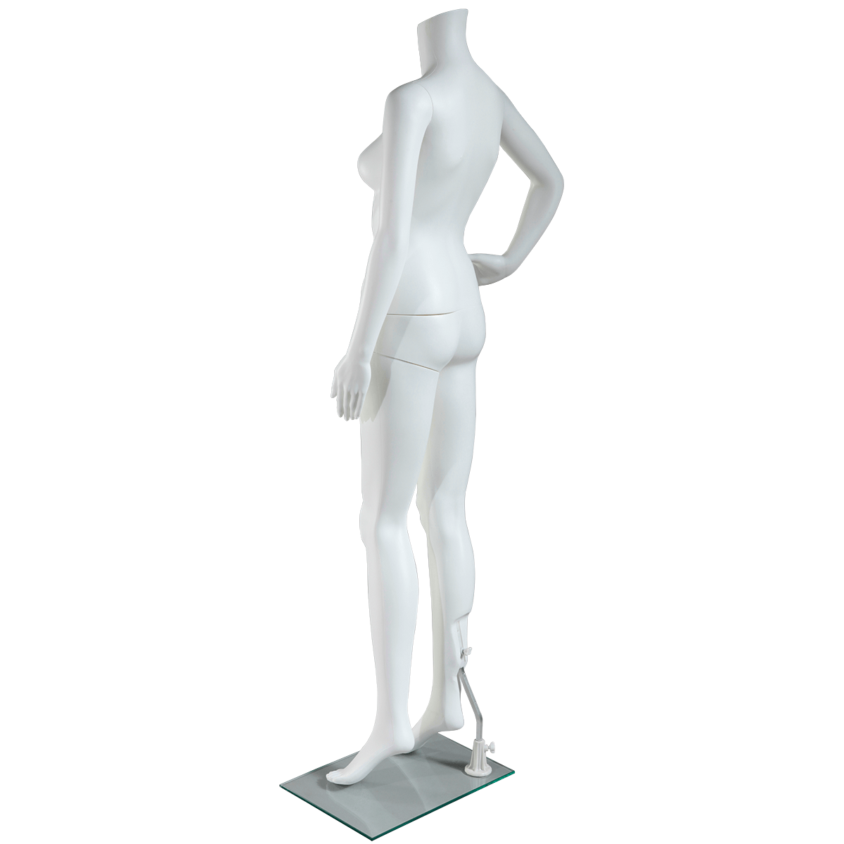 Maniquí mujer sin cabeza de pie blanco - 5