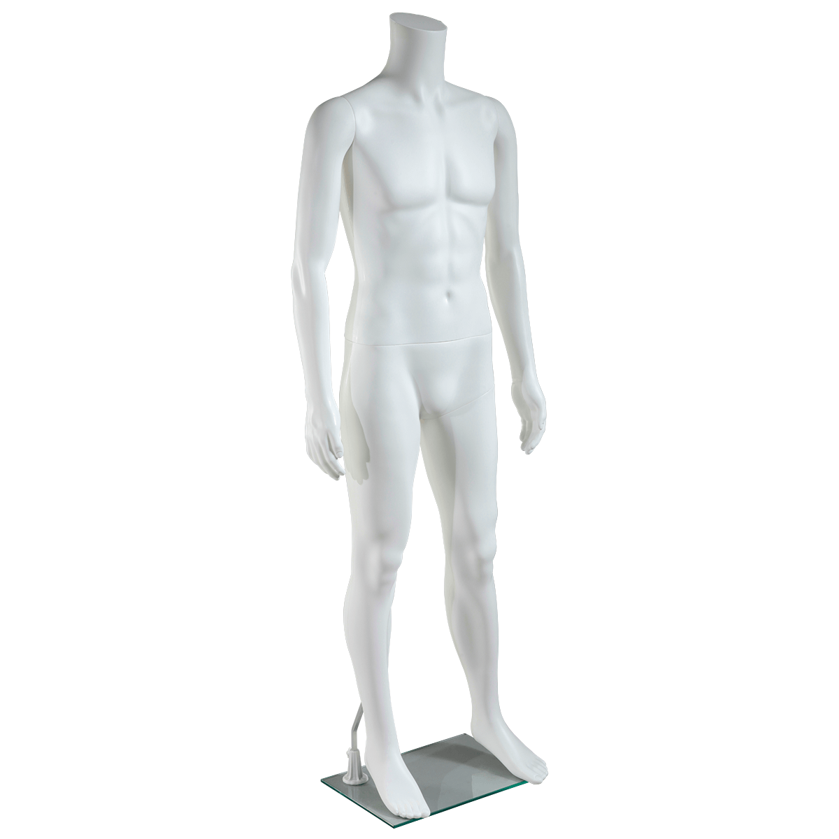 Maniqui hombre sin cabeza de pie blanco - 2