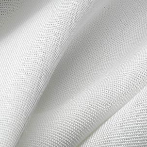 Viscose fabric rep white, 120 cm wide