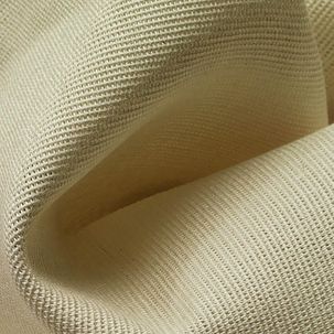 Viscose fabric ribbed ivory, 120 cm wide