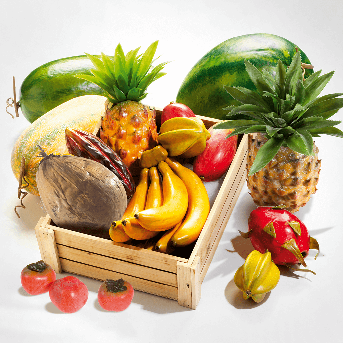 Ananas aliment factice 21 cm - 6