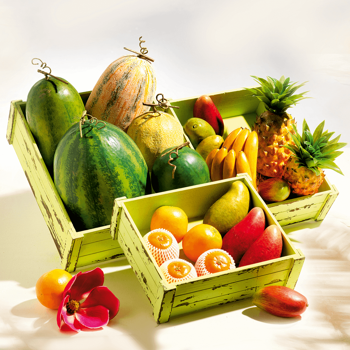 Ananas aliment factice 21 cm - 8