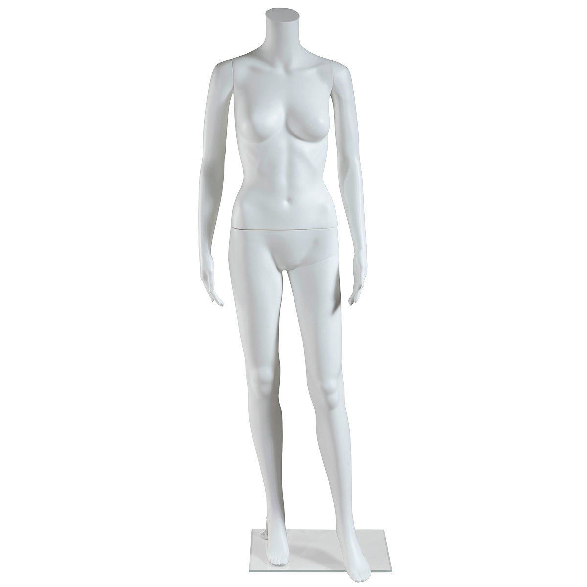 Maniquí de mujer sin cabeza 163 cm blanco - 0