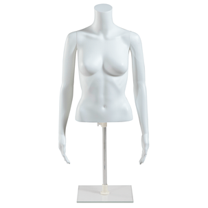 Torso femenino PE ecológico, blanco