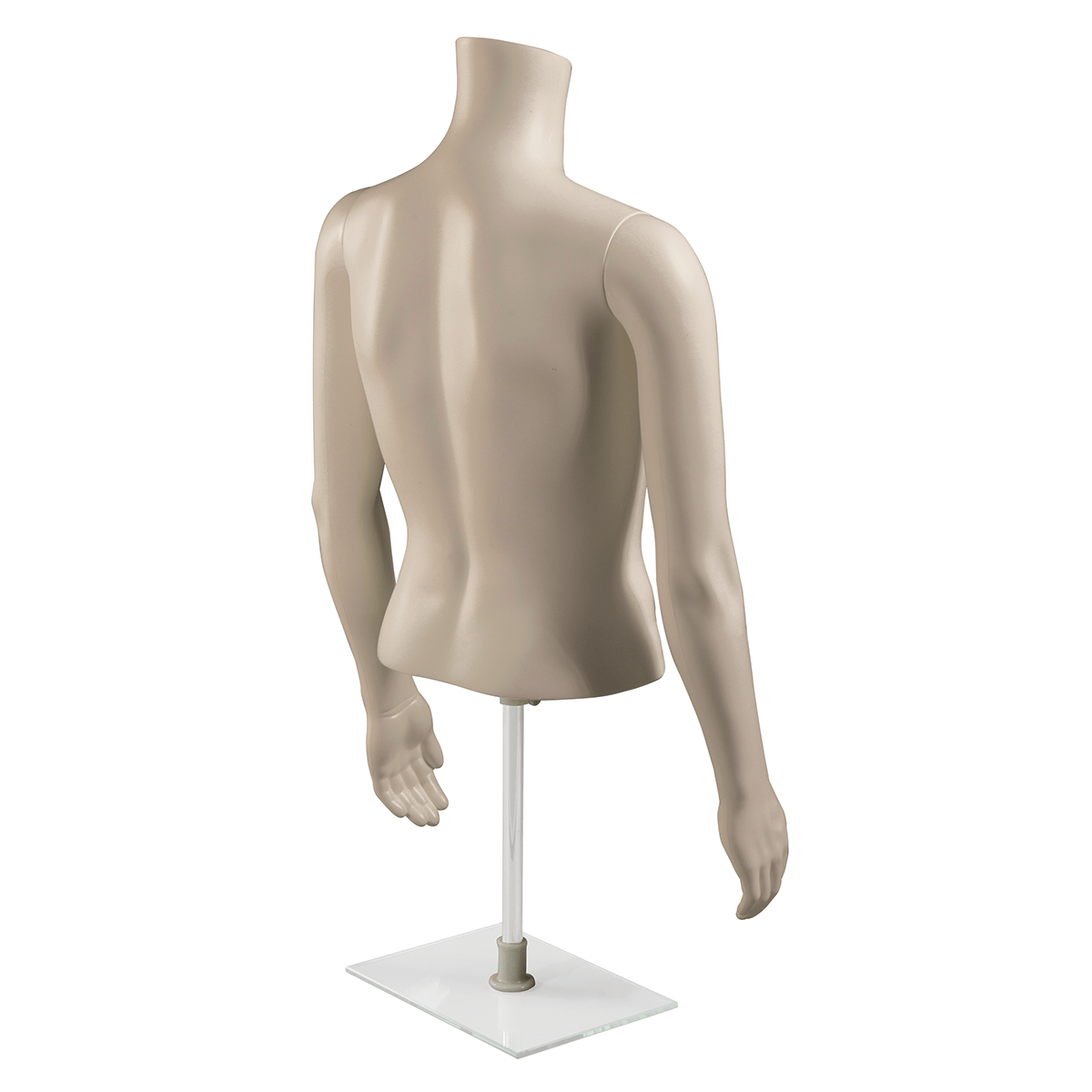 Torso masculino PE ecológico, color de la piel - 4