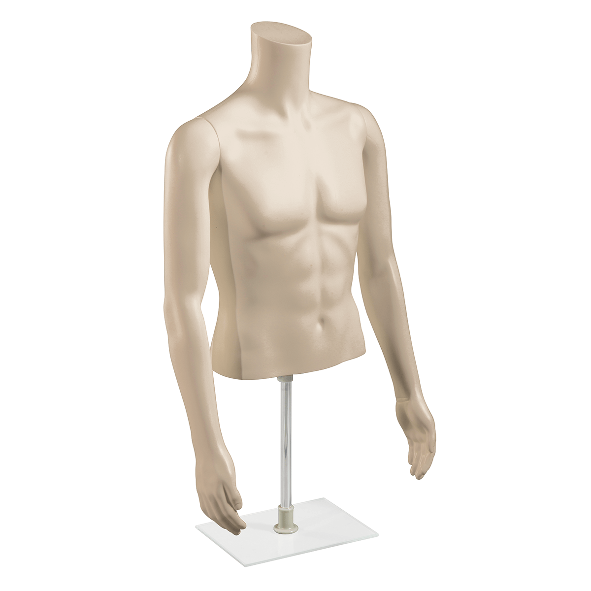 Torso masculino PE ecológico, color de la piel - 2