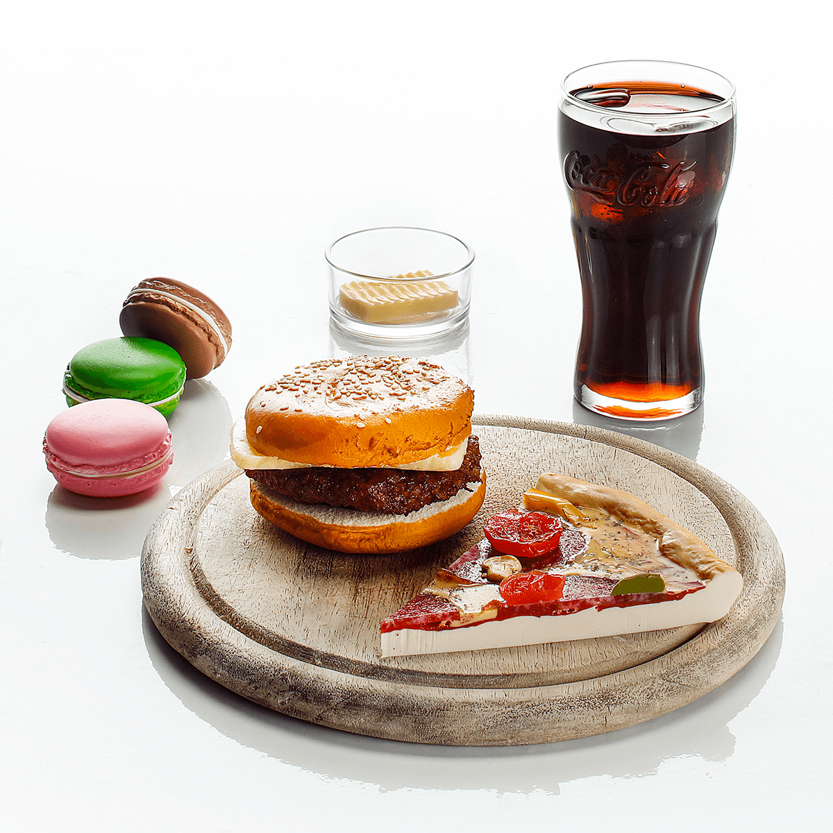 Cheeseburger aliment factice 10 cm  - 5