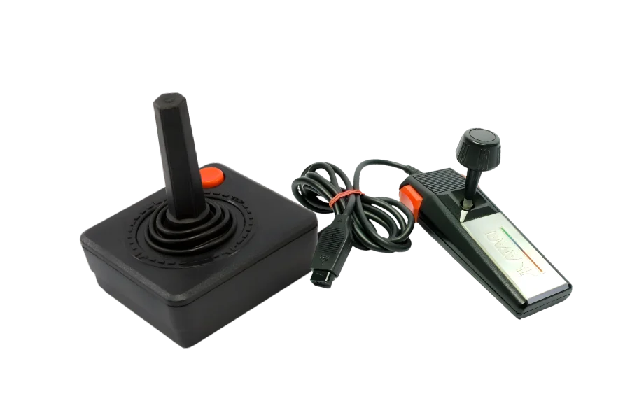 Zwei Original-Joysticks für das Atari 2600