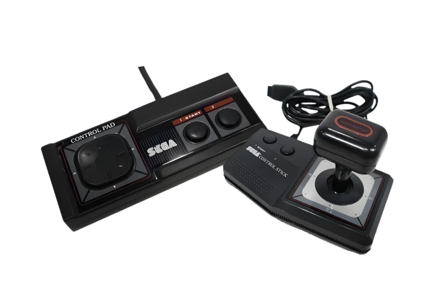 Original-Controller und Control Stick für das Master System