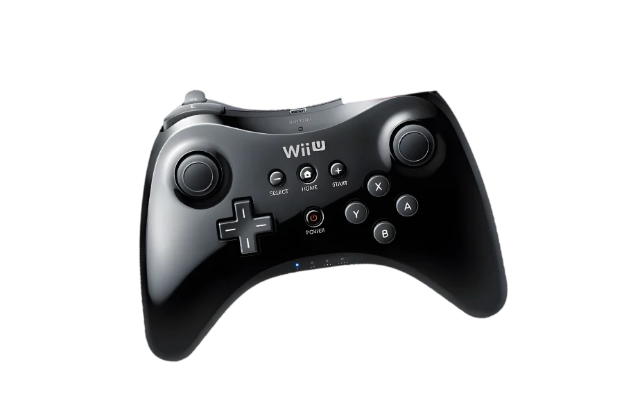 Schwarzer Wii U Pro Controller von Nintendo