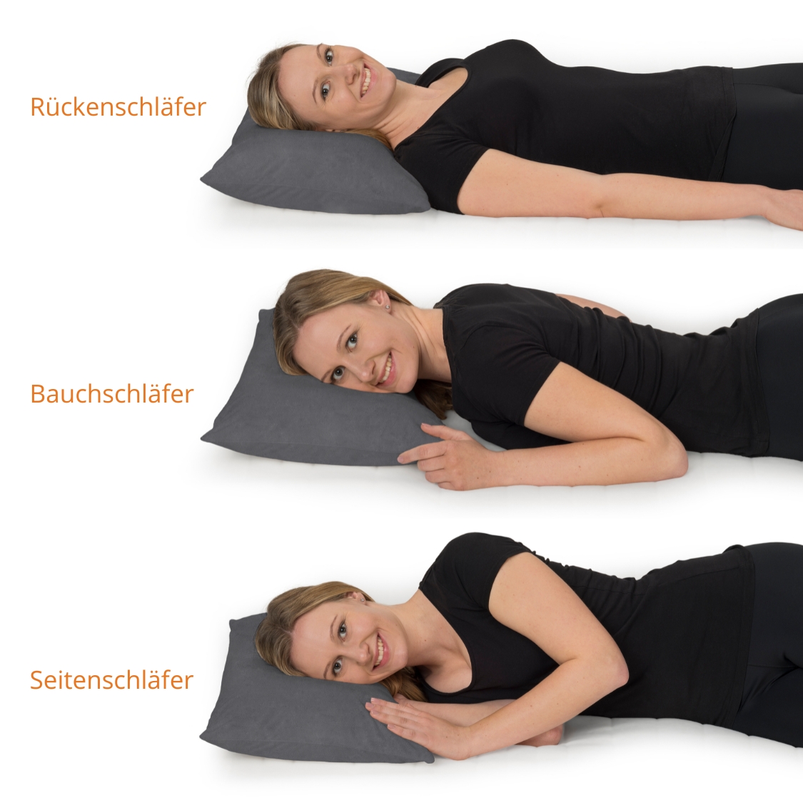 sleepling Kopfkissen, viscoleastisches Memory Foam Schlafkissen, ergonomisches Nackenstützkissen, weicher Mikroplüsch Bezug, Made in EU, Ökotex 100