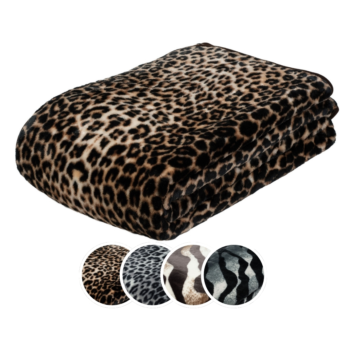 liebling Cashmere Decke, Wohndecke, Kuscheldecke, Motiv: Königstiger, 100% Polyester - Mikrofaser, 150 x 200 cm