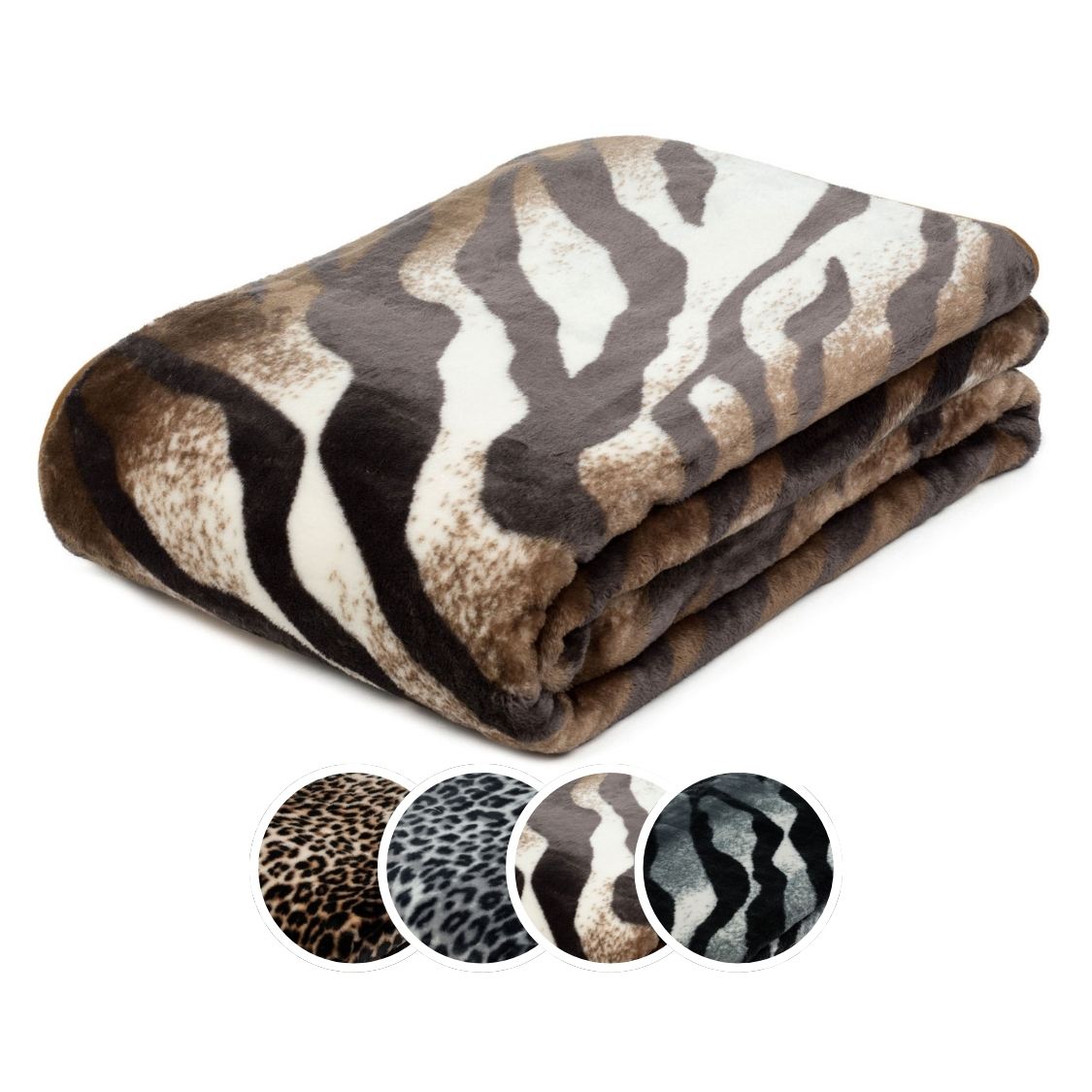 liebling Cashmere Decke, Wohndecke, Kuscheldecke, Motiv: Königstiger, 100% Polyester - Mikrofaser, 150 x 200 cm