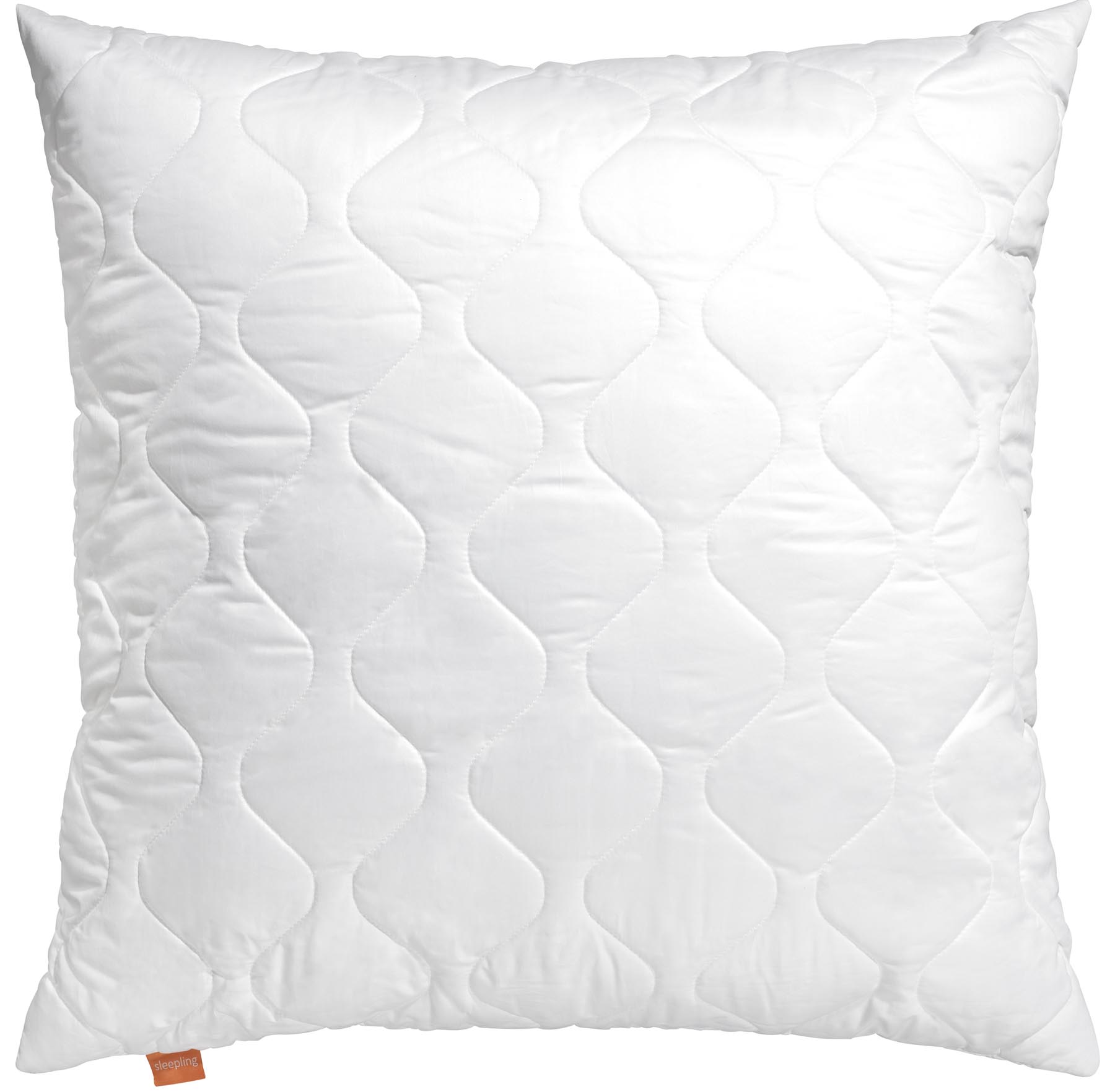sleepling Komfort 400 extra pralles, festes und dickes Kopfkissen | Mikrofaser | Ökotex 100 | waschbar bis 60 Grad | Made in EU | weiß