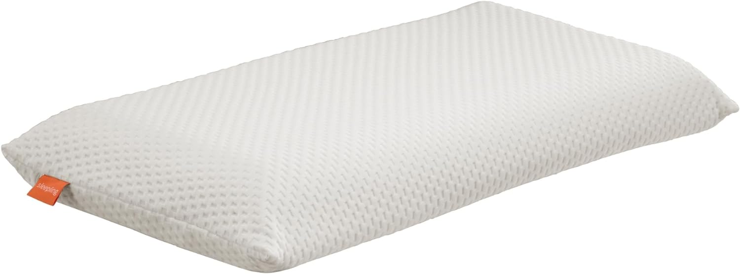sleepling orthopädisches Nackenstützkissen, Visco Kissen 40 x 80 cm, höhenverstellbares viskoelastisches Kopfkissen, Memory Foam, waschbar, Ökotex, Made in EU, weiß