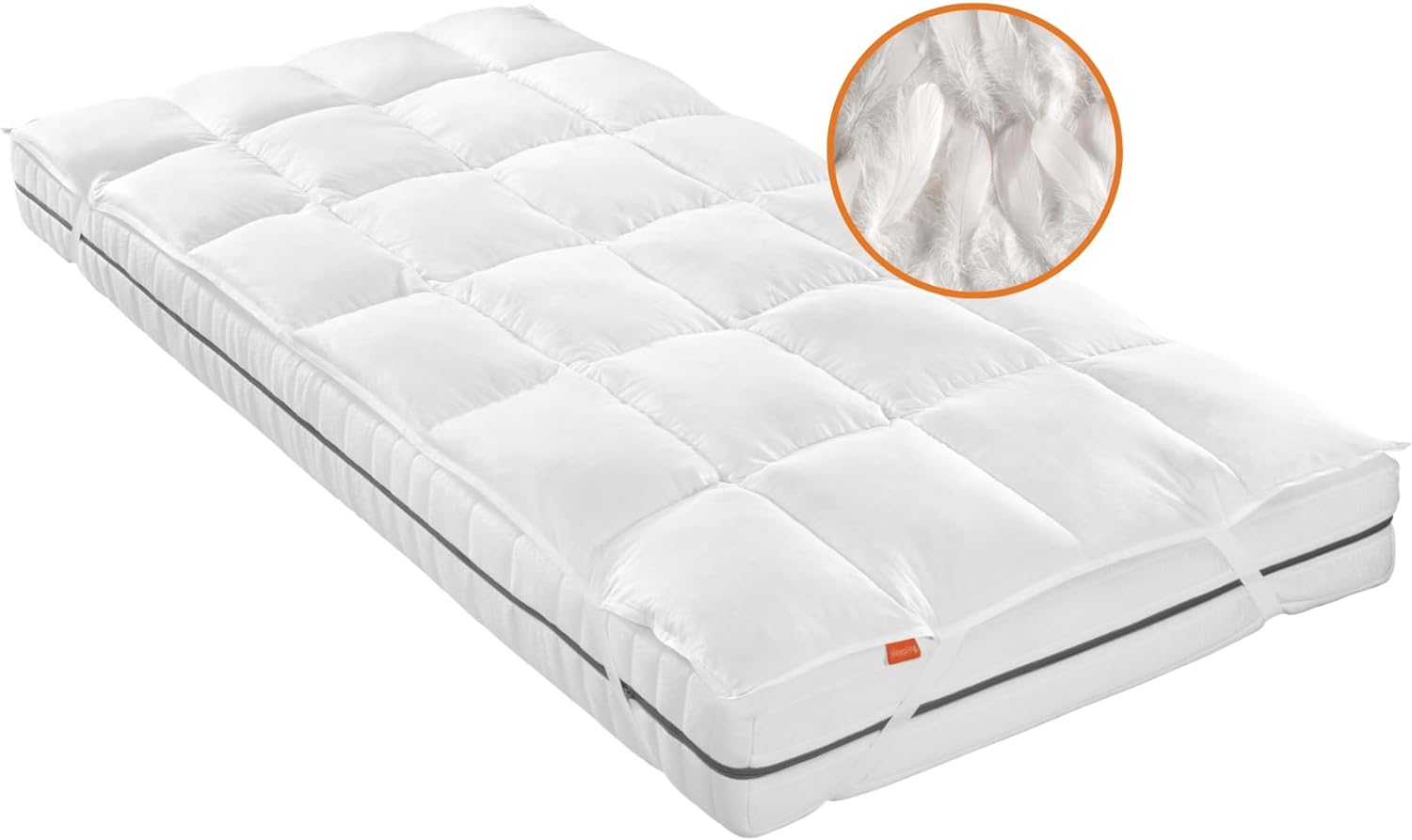 Nomite sleepling Daunentopper orthopädischer Matratzentopper, Füllung aus ...