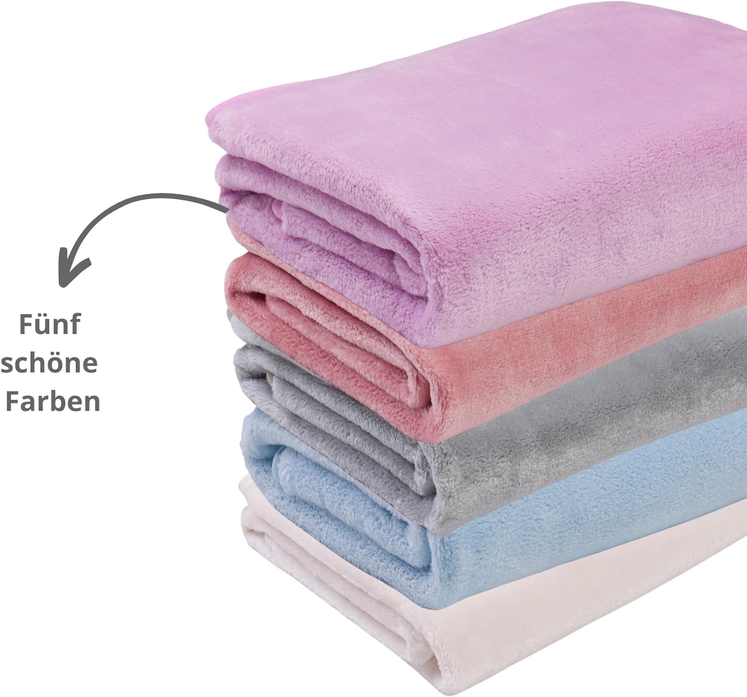 liebling Kuscheldecke Kids Cashmere Feeling Kinder Decke, Premium Sofa Decke, dicke warme Wohndecke, 500 gr. / m²