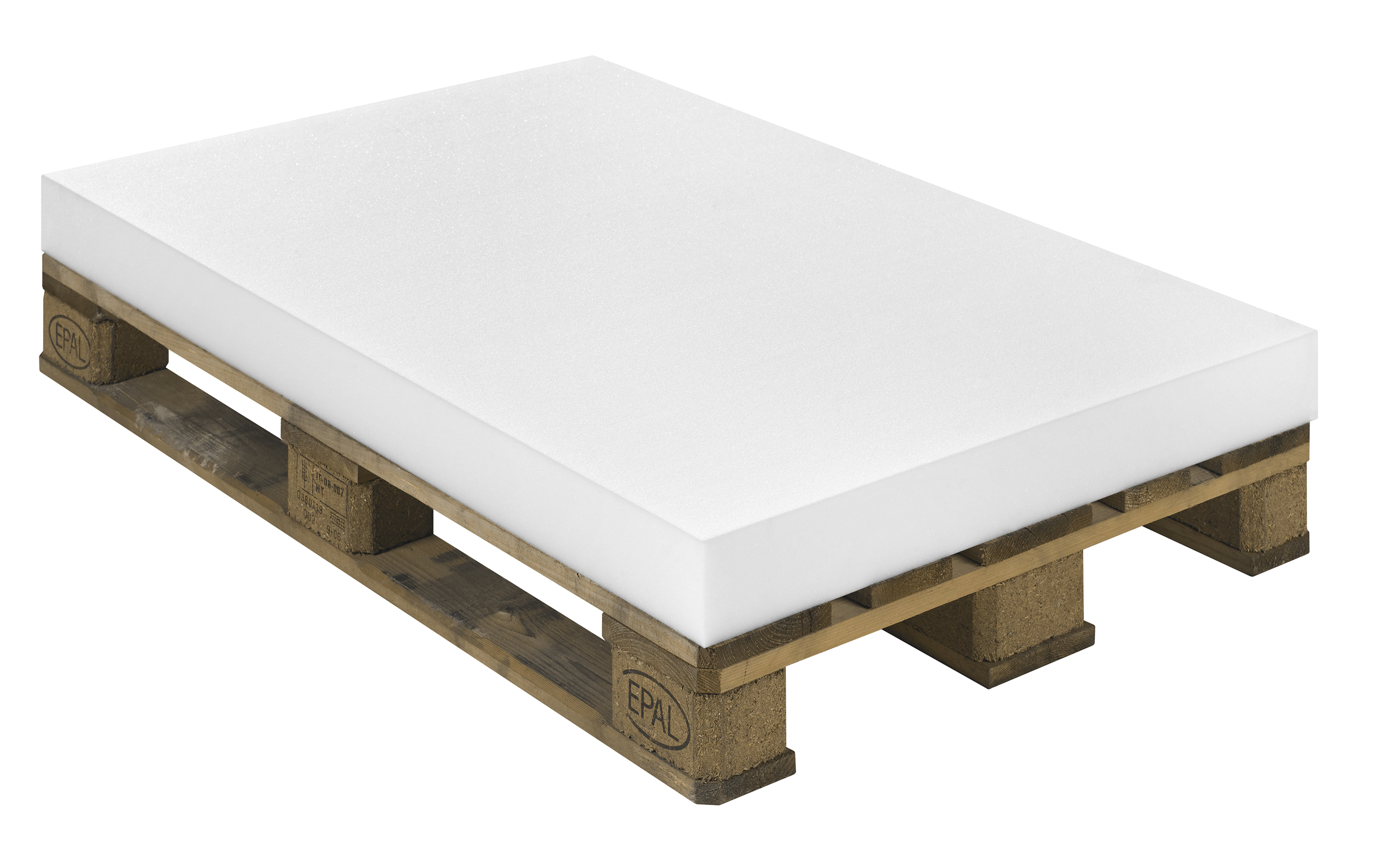 sleepling Schaumstoffzuschnitt für Palettenkissen, Europalette Polsterauflage Matratze, Ökotex 100, (RG19 RG24)