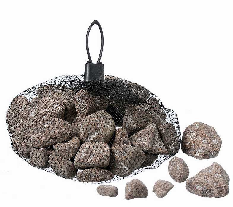 Deko-Steine braun 2x 1kg Steine im Netz Natur-Steine Streudeko, 2er Set
