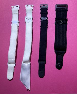 Zugeschnürt Shop - Strapshalter weiß schwarz - Strumpfhalter Korsetts Corsage Zugeschnürt Shop - Strapshalter weiß schwarz - Strumpfhalter Korsetts Corsage
