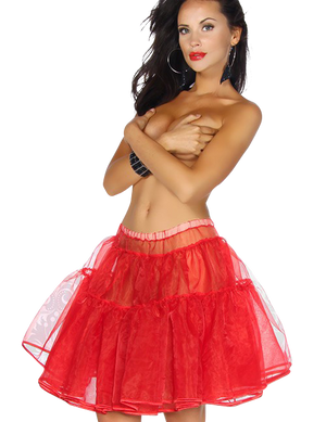 1130465 Zugeschnürt-Shop 13041-013 Petticoat rot 1130465 Zugeschnürt-Shop 13041-013 Petticoat rot