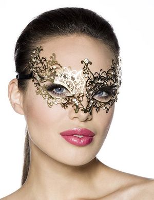 1131117 Zugeschnürt-Shop 13583-012 Elegante Metallmaske
