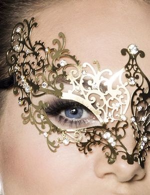1131117 Zugeschnürt-Shop 13583-012 Elegante Metallmaske