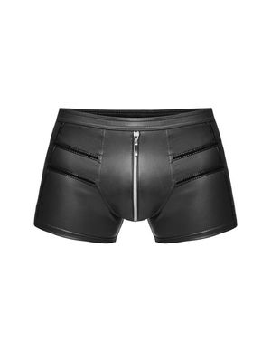1132040 Noir Handmade H006 Wetlook Shorts mit Reißverschluss 1132040 Noir Handmade H006 Wetlook Shorts mit Reißverschluss