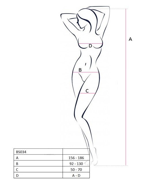 Passion - BS034w Bodystocking weiss Passion - BS034w Bodystocking weiss – Produktbild 2