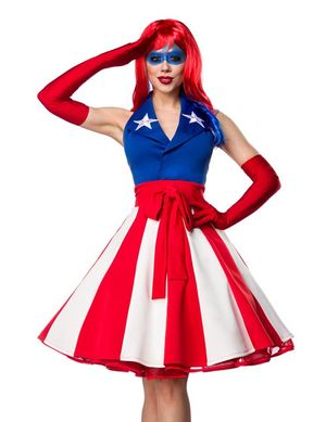 1133389 Mask Paradise 80057-163 Sexy Captain America Kostüm 1133389 Mask Paradise 80057-163 Sexy Captain America Kostüm