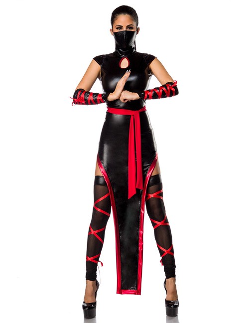 1133396 Mask Paradise 80045-021 Hot Ninja-Girl Kostüm Set