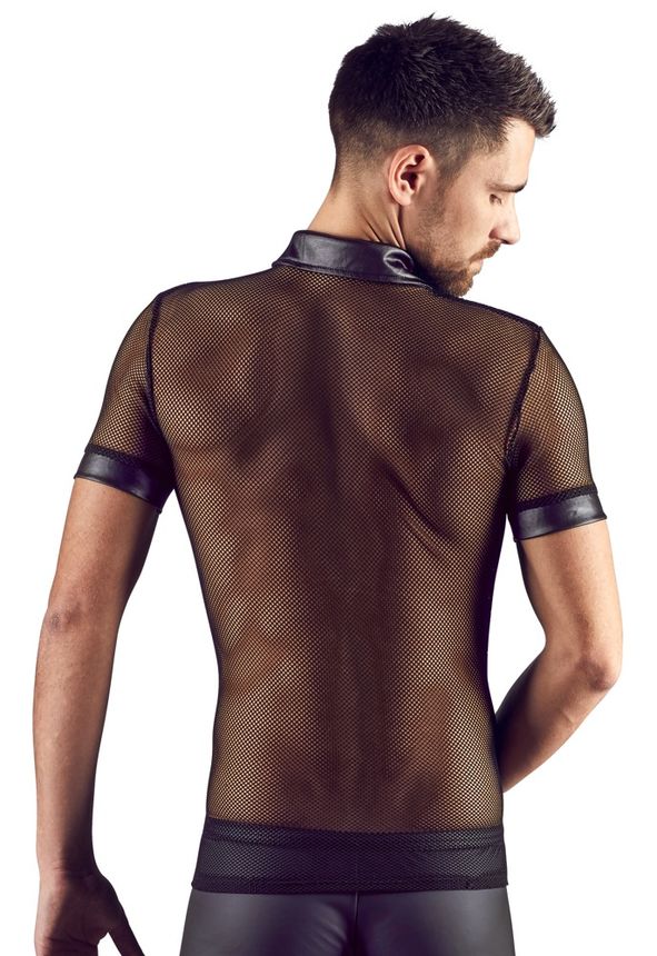 Svenjoyment - Netz-Shirt in schwarz Svenjoyment - Netz-Shirt in schwarz