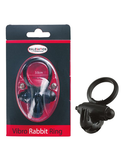 1133975 Malesation 670000031503 Vibro-Rabbit-Ring schwarz Penisring 1133975 Malesation 670000031503 Vibro-Rabbit-Ring schwarz Penisring
