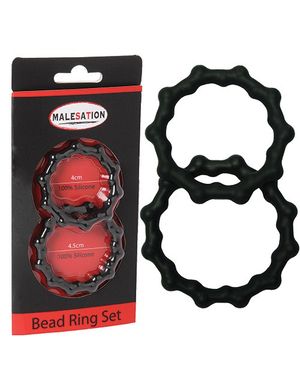1133986 Malesation 670000031514 Bead Ring Set Penisring 1133986 Malesation 670000031514 Bead Ring Set Penisring