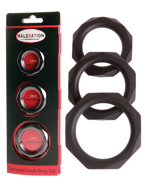 Malesation - Diamond Cock Ring Set – Produktbild 1