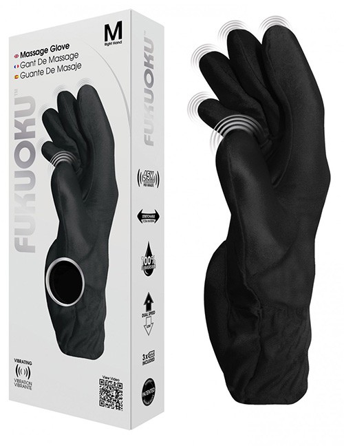 Fukuoku - Glove Massage-Handschuh schwarz Fukuoku - Glove Massage-Handschuh schwarz – Produktbild 1