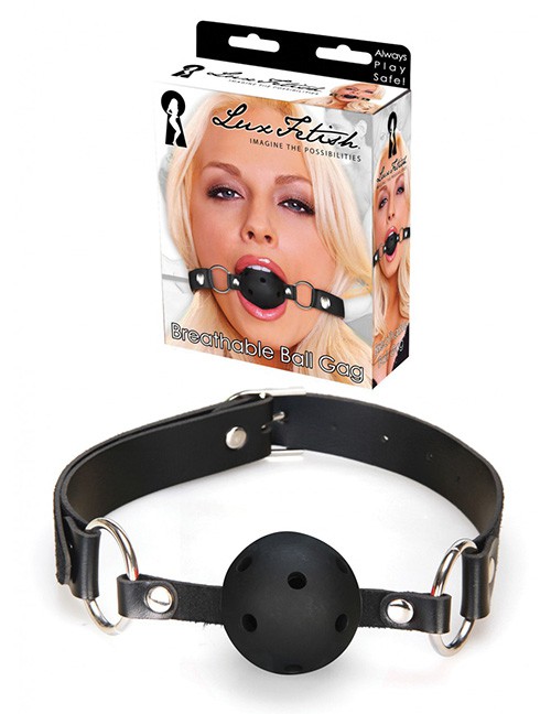 1201250 Lux Fetish 700000257064 Breathable Ball Gag schwarz 1201250 Lux Fetish 700000257064 Breathable Ball Gag schwarz