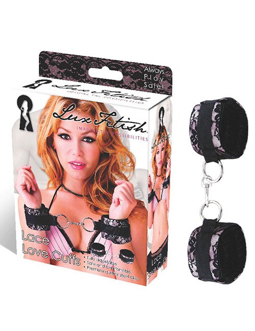 1204071 Lux Fetish 700000257000 Lace Love Cuffs 1204071 Lux Fetish 700000257000 Lace Love Cuffs