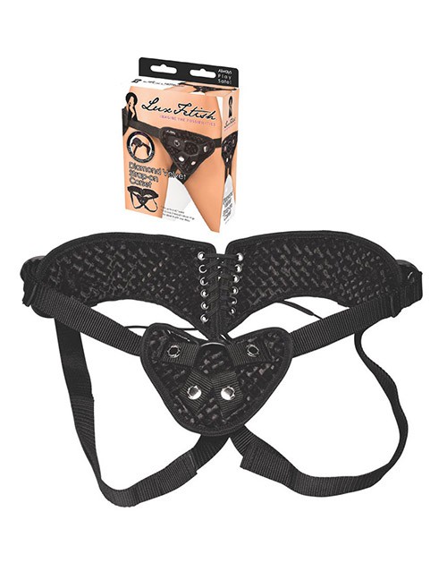 1204092 Lux Fetish 700000257049 Diamond Velvet schwarz Strap-On Corset 1204092 Lux Fetish 700000257049 Diamond Velvet schwarz Strap-On Corset