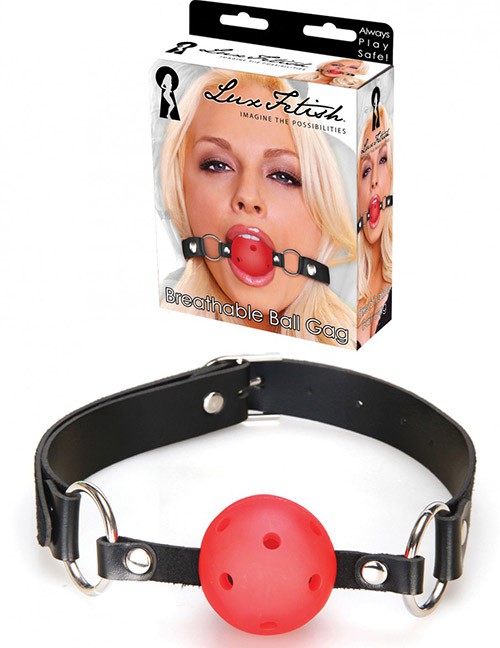1204099 Lux Fetish 700000257072 Breathable Ball Gag rot 1204099 Lux Fetish 700000257072 Breathable Ball Gag rot