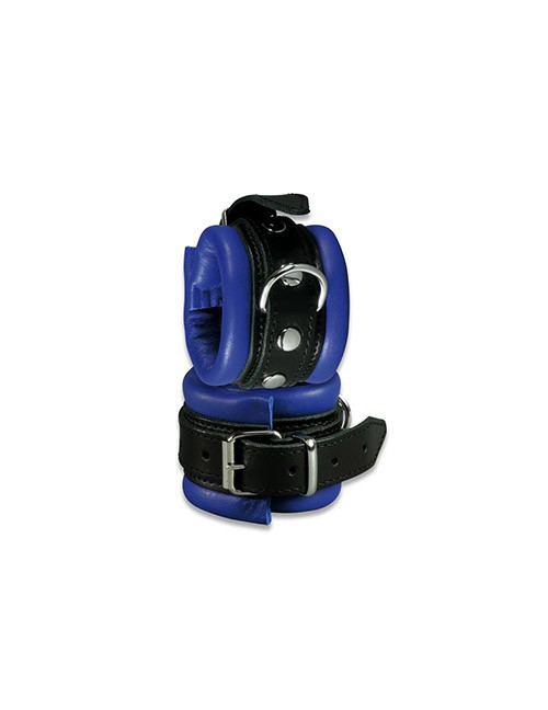 1204151 XXdreamSToys 700000256337 Leder-Handfessel blau/schwarz 1204151 XXdreamSToys 700000256337 Leder-Handfessel blau/schwarz